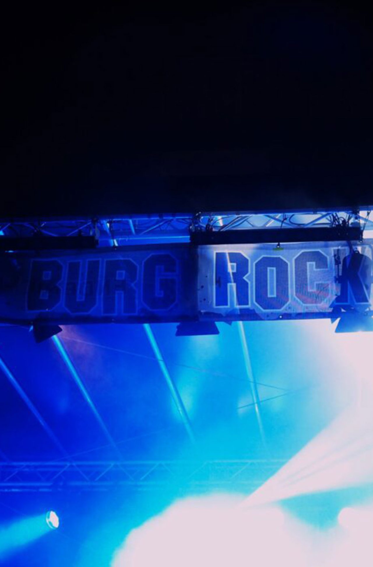 Knauber beim Burgrockfestival.